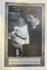 1910 Vintage Magazine Illustration Actor Walter Hampden picture