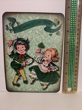 St. Patrick’s Day Decor VINTAGE STYLE Die Cut Cardboard 5 X 7” picture
