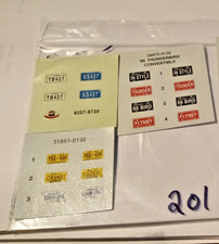 Real Nice License Plate Decals  only 1/24/25 scale Package # 201  @ picture