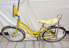 Vintage 1970's Schwinn Yellow Sting-Ray Lil' Chik Bike Bicycle w/ Banana Seat picture