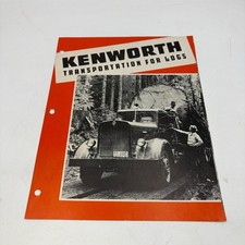 Vintage Kenworth Model 548 Logging Truck Sales Brochure Transportation for Logs picture