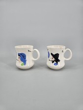 Vintage Buffalo National River Arkansas Ma Pa Ceramic Mugs Pair Hand Painted picture