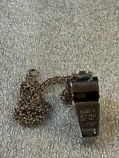 Vintage Whistle Stop Chrome Whistle M-672 picture