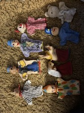 Lot of 9 Vintage Gund Hand Puppets P picture