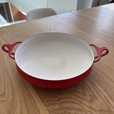 Dansk Kobenstyle Large Buffet Chili Red Enamel Server 5.8 Qt 13.5