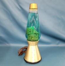 Vintage 70s Lava Lite Gold Starlight Lava Lamp - 17