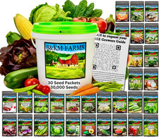B&KM Farms 30,000+ Non-Gmo Heirloom Seed Kit-30 Fruit & Vegetable Variety picture