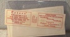 Vintage Peter’s Ointment Coupon And Order Form Peter’s Laboratory Fayette AL picture