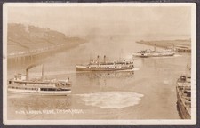 WA Tacoma RPPC 1924 HARBOR SCENE w/ SS FLYER & 2 MOSQUITO FLEET Steamboats No.34 picture