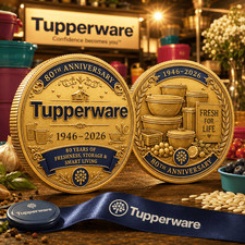 Tupperware 80th Anniversary Gold Coin Commemorative Coin picture
