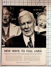 Vintage LIFE Magazine Article Old Age Senior Lives Housing Retirement 1960s picture