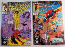 SPECTACULAR SPIDER-MAN #176 #177 LOT MARVEL COMICS FIRST CORONA SAL BUSCEMA NM picture