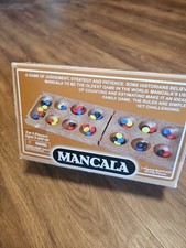 Vintage Mancala Art Game Board. Complete In Box. 2 Player Fun picture