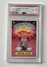 1985 GARBAGE PAIL KIDS STICKERS #8a ADAM BOMB SERIES 1 PSA 8 NM-MT  picture