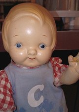 Vintage Campbell’s Soup Horsman  kid composition Doll 1910 picture