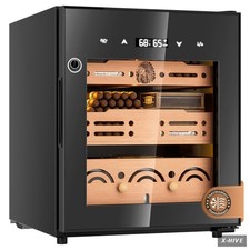 Humidors 50 L Cedar Wood,Cold Rolled Plate 1 Electric Cigar Humidor Cabinet 50L picture