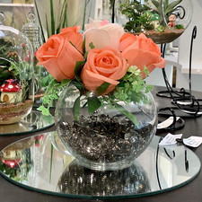 WGV Bowl Glass Vase, Diameter 6