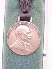United States Steel USS Sterling Silver 30 Year Service Award Watch Fob picture