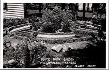 Vintage RPPC Boyce Rock Garden Phillipsburg Kansas Bill Clarke Photo picture