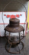 SCARCE Original 1908 Intercolonial Railway (ICR) Canada LAMP By ET Wright & Co.  picture