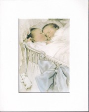 8X10 Matted Print Picture Children Art, Bessie Pease Gutmann: A Double Blessing picture