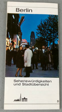 Vintage 1967 BERLIN  Fold-Out Street Map Travel Guide Advertising Brochure picture