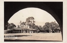 RPPC Santa Barbara Biltmore Hotel California Soldiers Play Baseball Postcard 19A picture