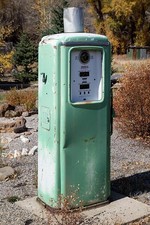 Hot Sulphur Springs Colorado Sheriff Ranch Gas Pump 2015 Vintage Gasoline Pump picture