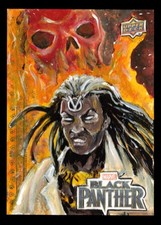 2018 UD Marvel Black Panther Sketch Doctor Voodoo by Clint Hagler 1/1 Painting picture
