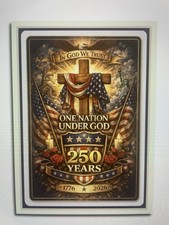”Custom ACEO American 🇺🇸 250th Anniversary One Nation Under God picture