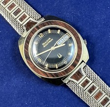 RARE Bulova Accutron WOODY 2182 Watch 1973 Original Bracelet Fully Serviced picture