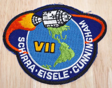 APOLLO 7 LION BROTHERS VINTAGE ORIGINAL NASA CLOTH BACK SPACE MISSION PATCH picture