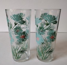Vtg Taylor Smith Ever Boutonniere Highball Drinking Glass 6.5