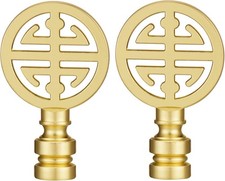 Canomo 2 Packs Oriental Asian Lamp Finial Cap Knob Lamp Decoration for Lamp picture