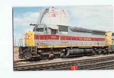 Postcard Introducing the flared radiator Erie Lackawanna #3624 Sloan NY USA picture