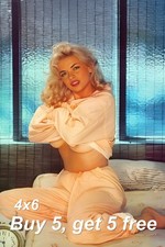 JAYNE MANSFIELD 💚 4x6 Publicity Photo - 1950s Pin-Up Actress - Vintage Actress picture