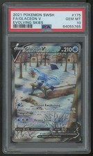 2021 Pokemon Glaceon V Evolving Skies Full Art #175 PSA 10 (B) picture