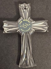 Lenox Full Lead Crystal Cross made in Germany Wedding Promises collection clear picture