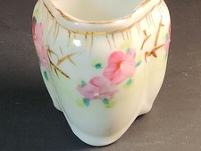 Vintage Porcelain Handpainted Floral Toothpick Holder Japan picture
