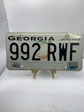 1999 Vintage Classic Car Georgia License Plate# 992-RWF Henry County Moreinstore picture