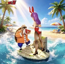 Dragon Ball Z Bulma Bunny Girl & Master Roshi PVC Figure Statue 10cm Anime picture
