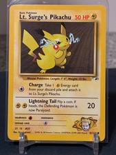 VINTAGE POKEMON LT. SURGES LOT OF 8 FROM GYM HEROES TCG picture