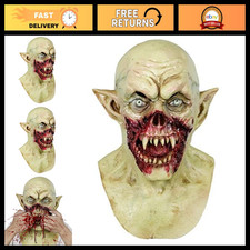 Scary Vampire Zombie Head Mask for Adults - Creepy Horror Costume Accessory picture