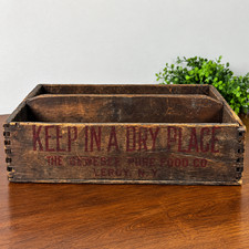 Antique Jell-O Genesee Pure Food Co LeRoy NY Primitive Divided Crate picture