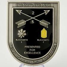 5th Special Forces Group 2nd Battalion Commander CSM Blacksmith Excellence Coin picture