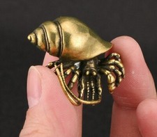 Brass Hermit Crab Hermit Crab Statue Small Sculpture Ornament Decoration Gift picture