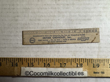 Vintage Hefner Chevrolet Fort Wayne IN Fisherman's Rule Joke Ruler picture