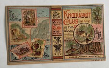 Victorian trading card c1880s New Haven CT The Knockabout Club in the Woods A77 picture
