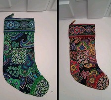 Vera Bradley Symphony in Hue Colorful Christmas Stocking 16