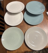 Sango Stoneware Siterra Artist's Blend 10.75” Dinner Plates (Set Of 6) picture